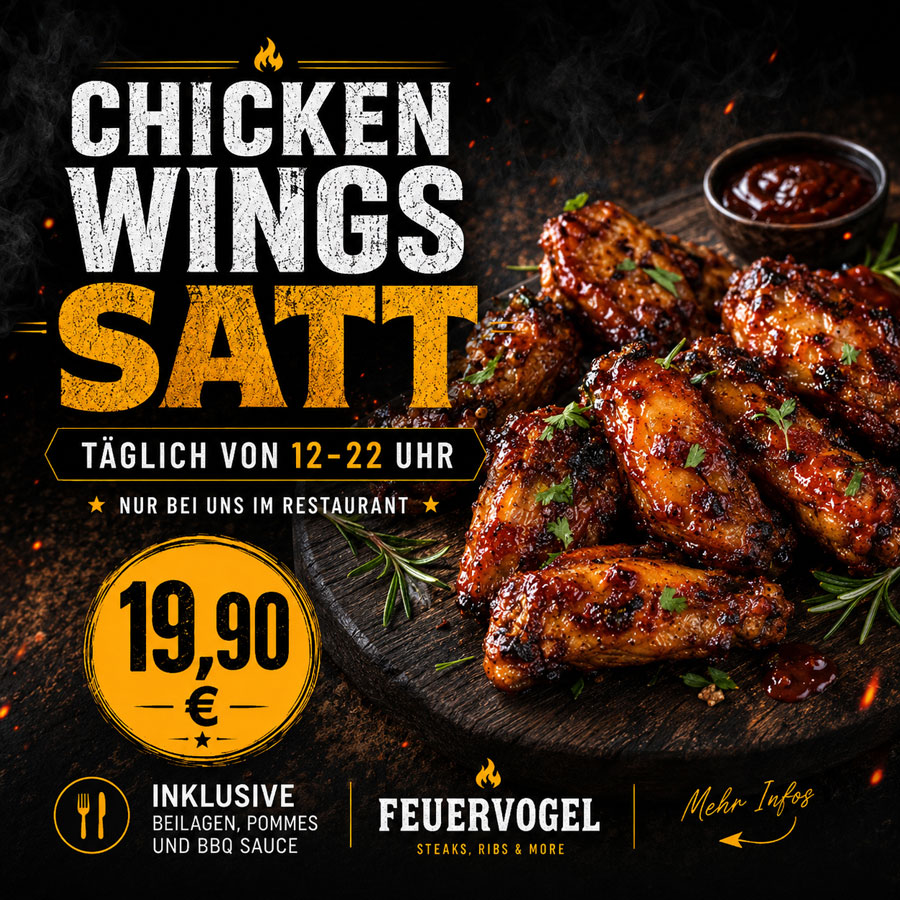 Chicken-Wings-Satt-Feuervogel Spareribs